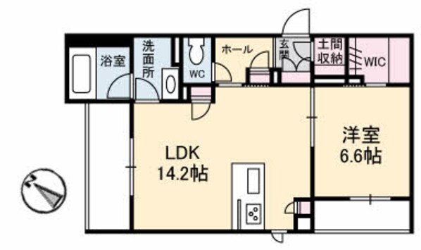 牛田駅 徒歩7分 1階の物件間取画像